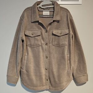 Thread & Supply Soft Shacket In Cinder Size Medium